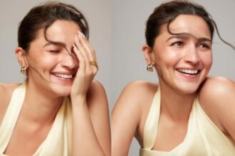 Alia Bhatt soft yellow summer outfit minimal makeup look