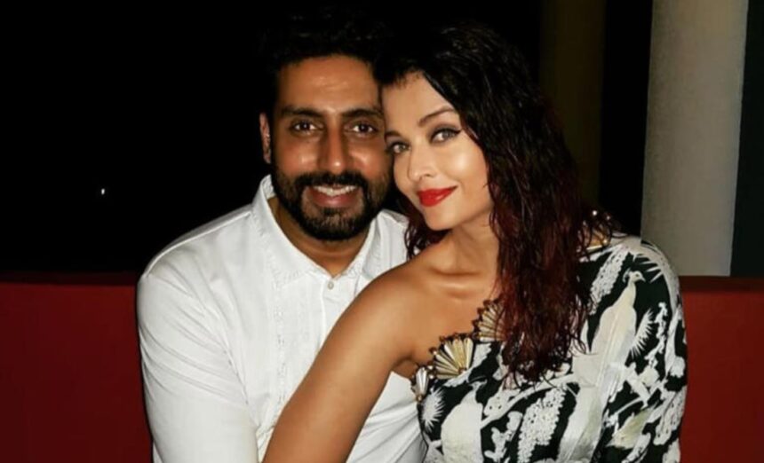 Abhishek Bachchan and Aishwarya Rai Bachchan at red carpet event
