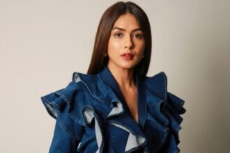 Mrunal Thakur action scene saree Dacoit