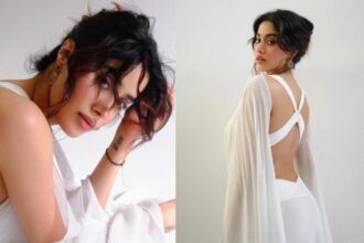 Hunterfly 2026 04 14 110645 Janhvi Kapoor angel core white outfit criss cross backless look