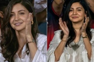 Hunterfly 2026 04 26 173257 Anushka Sharma RCB Match Look White Top Cartier Watch