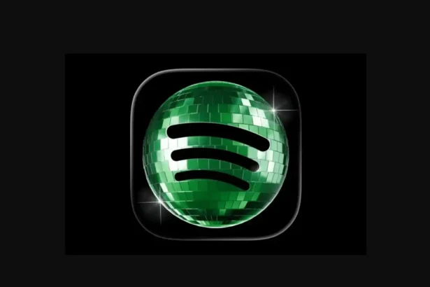 Spotify new green disco ball app icon celebrating 20th anniversary update