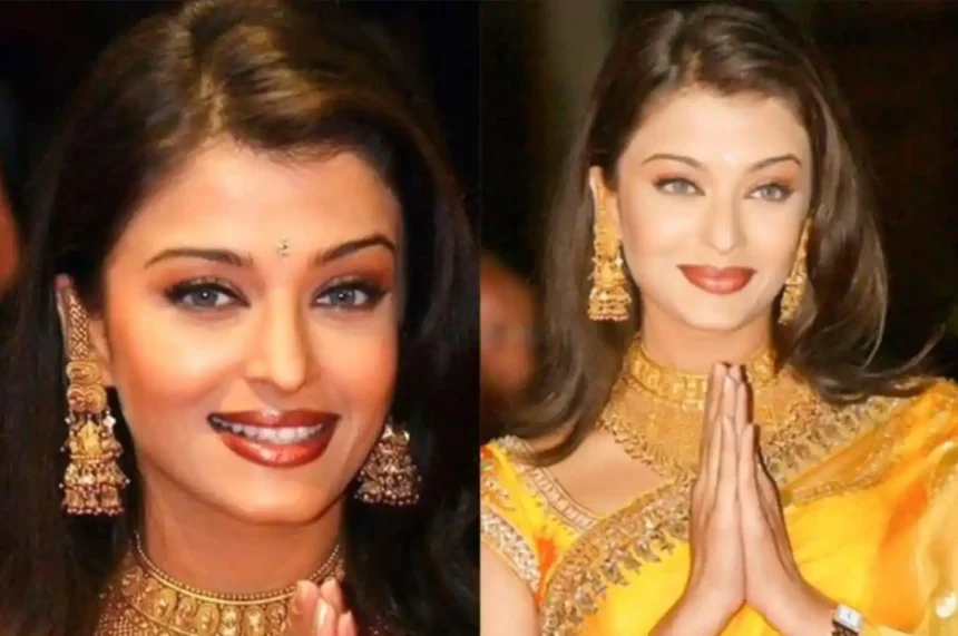 Hunterfly 026 05 17 200121 11zon Aishwarya Rai Bachchan in iconic yellow saree designed by Neeta Lulla at Cannes 2002