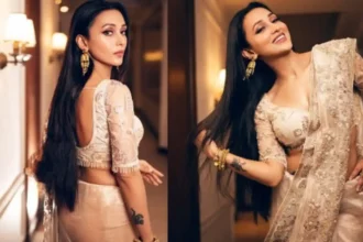 Mimi Chakraborty posing during a public appearance