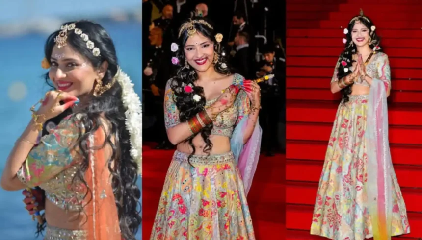 Sanya Thakur in Radha Rani-inspired traditional look at Cannes 2026