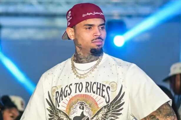 Hunterfly 026 05 24 145912 11zon Chris Brown wearing academic regalia while receiving honorary doctorate degree