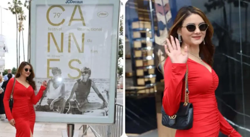 Sezal Sharma in red outfit at Cannes Film Festival 2026