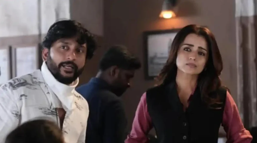 Hunterfly 026 05 25 210048 11zon Trisha Krishnan and RJ Balaji share BTS moments from Karuppu success celebrations