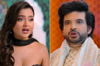 Karan Kundrra and Tejasswi Prakash during public appearance