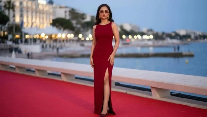 Ahsaas Channa at Cannes 2026 in glamorous designer outfits