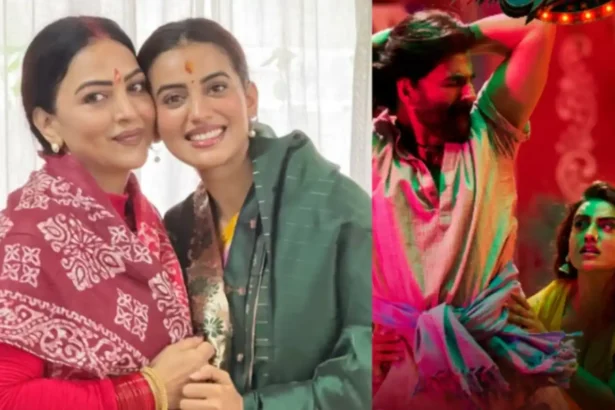 Hunterfly 026 05 27 152323 11zon Akshara Singh with her mother reacting emotionally to Welcome To The Jungle song