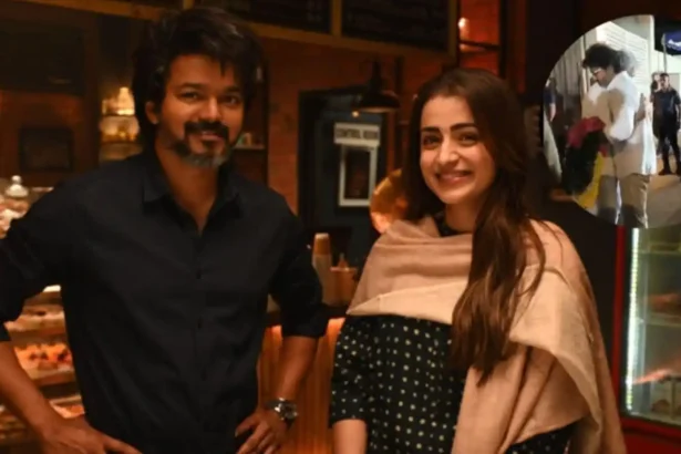 Hunterfly 026 05 31 114739 11zon Thalapathy Vijay and Trisha Krishnan visiting Ajith Kumar Chennai home after his mother’s death