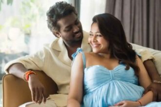 Atlee and Priya Mohan introducing newborn daughter Miyou in family announcement post