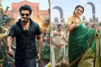 Hunterfly 2026 05 17 195339 11zon Suriya and Trisha Krishnan in Karuppu movie poster during box office success