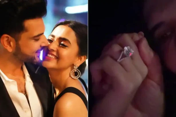 Tejasswi Prakash engagement ring with Karan Kundrra
