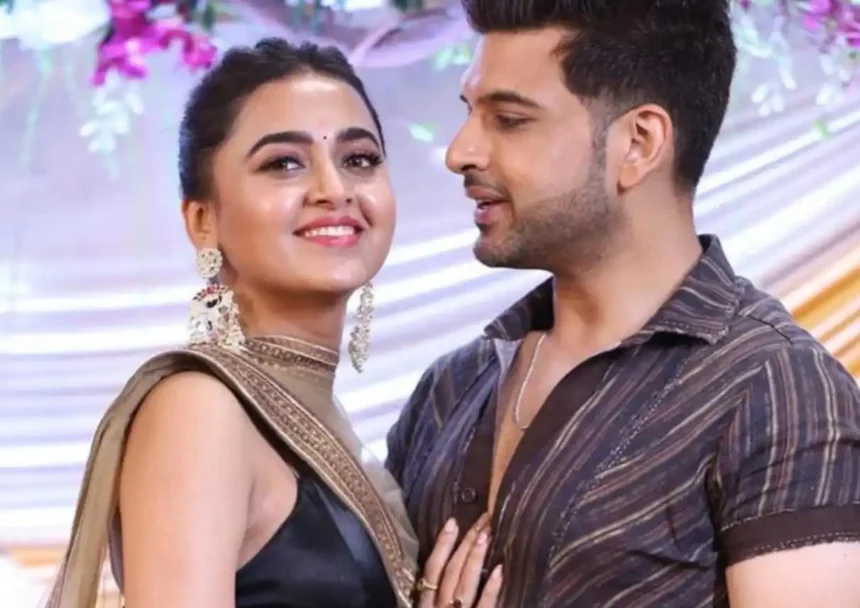 Tejasswi Prakash and Karan Kundrra during Desi Bling appearance