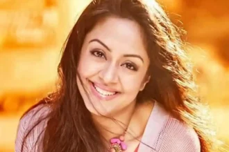 Jyotika performing pull-ups in gym workout session shared on Instagram