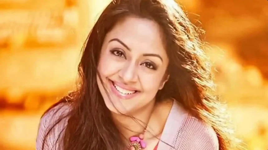 Jyotika performing pull-ups in gym workout session shared on Instagram