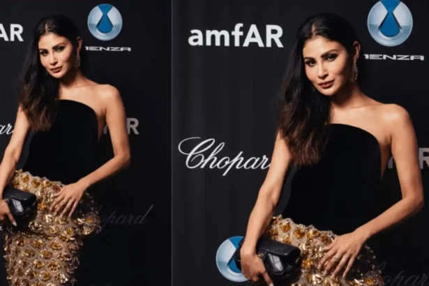 Hunterfly 2026 05 26 211128 11zon Mouni Roy wearing a black-and-gold couture gown at Cannes 2026