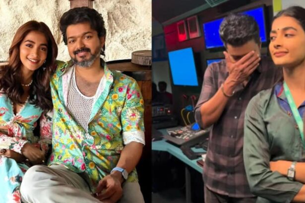 Hunterfly 26 05 06 101447 Vijay blushing in viral video with Pooja Hegde predicting Tamil Nadu election win