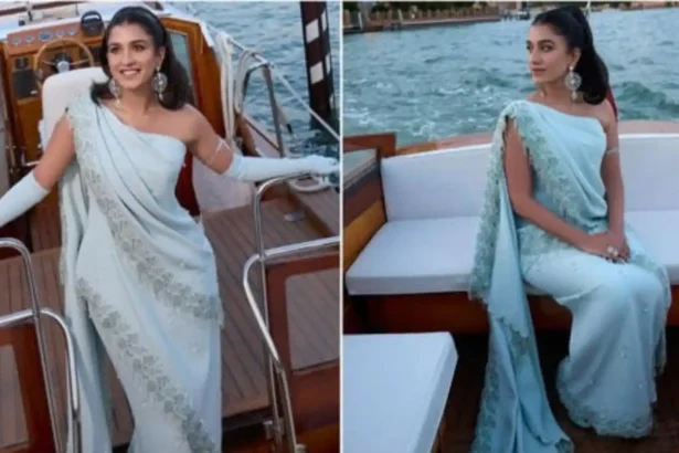 Radhika Merchant in Givenchy Haute Couture at Venice Biennale