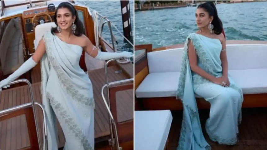 Hunterfly 26 05 10 115554 11zon Radhika Merchant in Givenchy Haute Couture at Venice Biennale