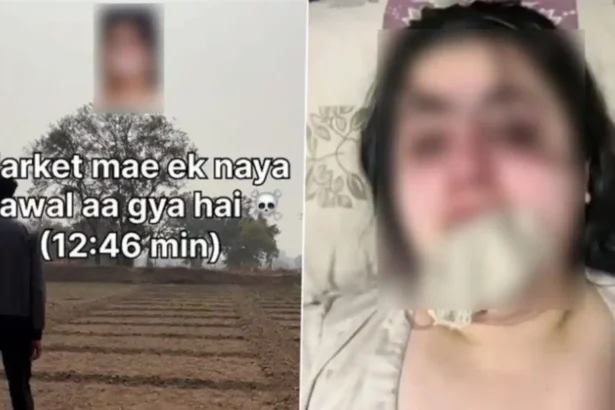Warning graphic about fake viral video scams and phishing links circulating online in 2026.
