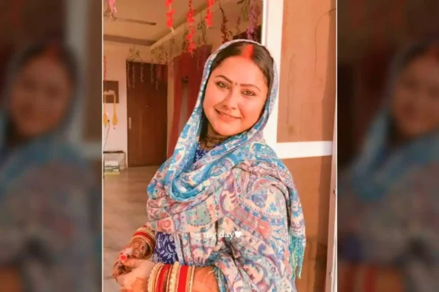 Former Bhojpuri actress Priyanka Pandit during her spiritual journey in Vrindavan.