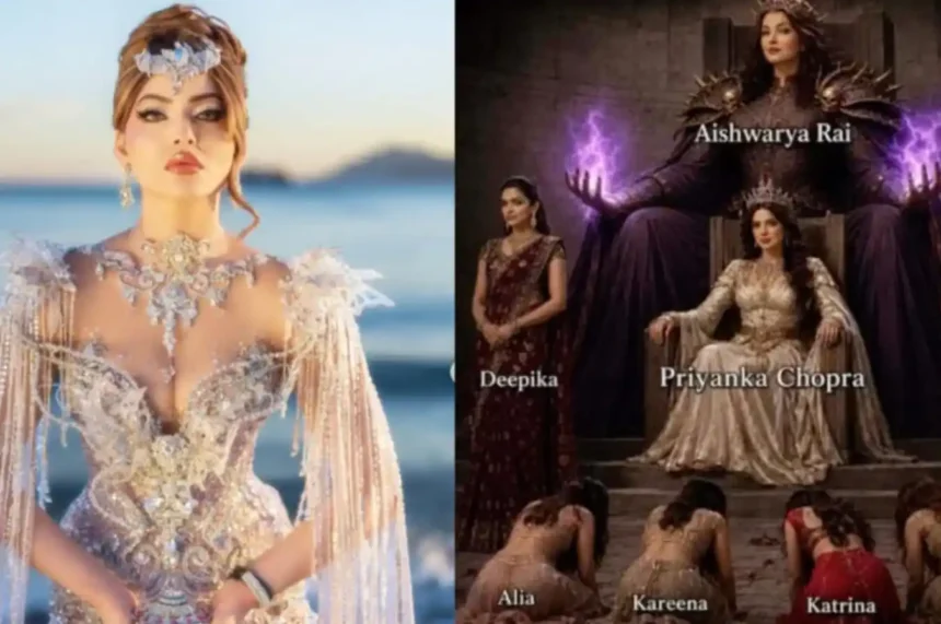 Urvashi Rautela reacting to viral AI-generated image controversy