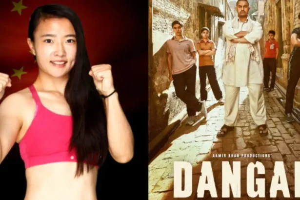 Chinese MMA fighter Shi Ming speaking after her Road to UFC victory and discussing Aamir Khan's Dangal