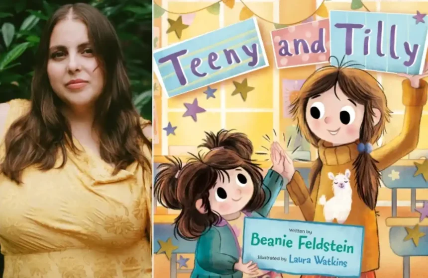 Beanie Feldstein debut children’s book Teeny and Tilly cover art