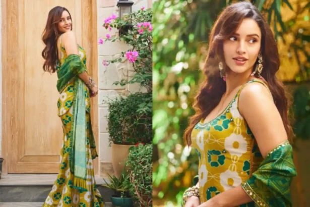 Hunterfly t 2026 05 26 204412 11zon Triptii Dimri wearing floral couture with emerald green dupatta