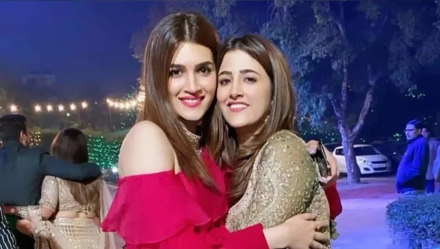 Kriti Sanon giving sister Nupur Sanon a head massage in a viral Instagram video