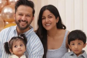 Ishita Dutta and Vatsal Sheth with daughter Veda on her first birthday celebration