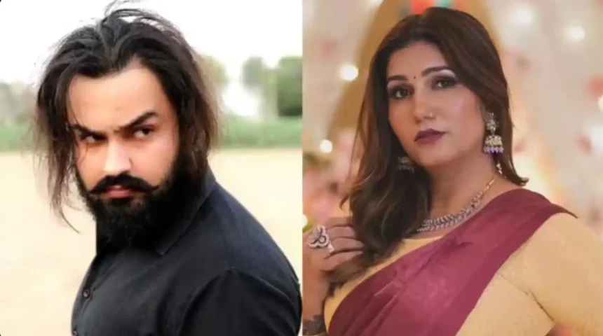 Sapna Choudhary dancing in green saree in viral Instagram video