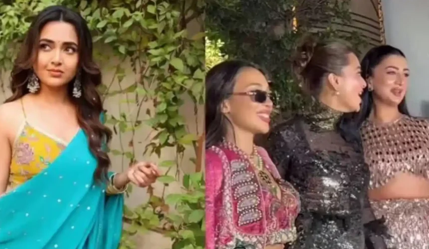 Tejasswi Prakash celebrating her birthday alongside Karan Kundrra and friends