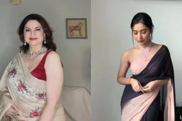 Hunterfly 026 06 15 153838 11zon Bigg Boss 19 contestants Kunickaa Sadanand and Tanya Mittal during separate public appearances.