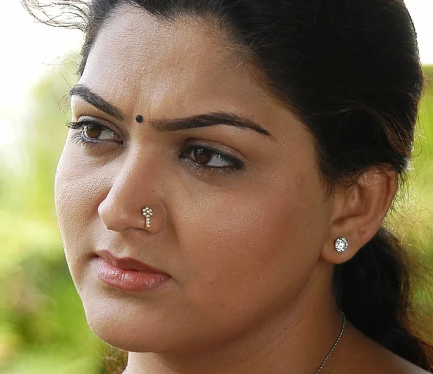 Actress Khushbu Sundar during a public event amid a major public controversy