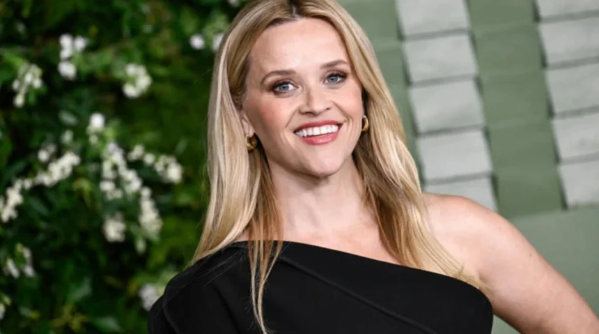 Reese Witherspoon and Oliver Haarmann attending the Elle premiere in New York City