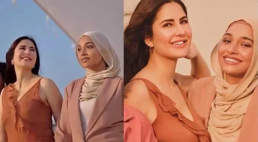 Hunterfly 06 12 195015 11zon Digital creator Sarah Khan during a campaign shoot associated with Katrina Kaif's beauty brand