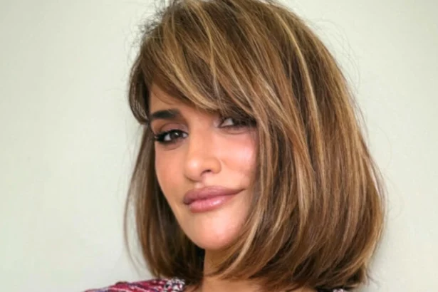 Penélope Cruz showcasing her new boyfriend bob haircut during a recent appearance