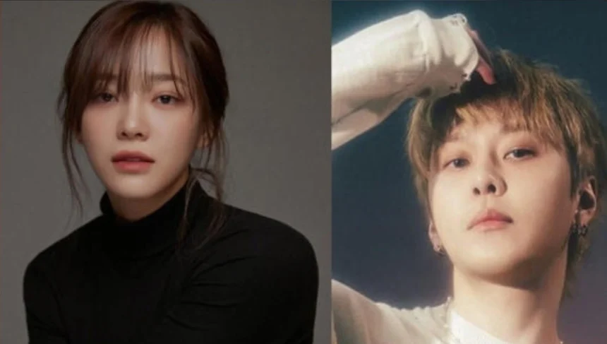 Collage of Korean celebrities including Kim Se-jeong Song Hye-kyo HyunA representing agency exits in 2026