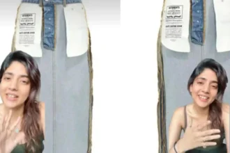 Vetements inside out denim skirt ₹1.85 lakh viral influencer reaction Yashasvi Acharya