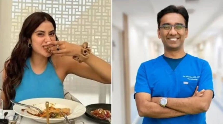 Janhvi Kapoor eating clip gastroenterologist advice mindful chewing weight loss tip Dr Pal Manickam