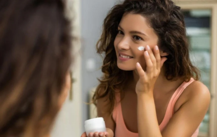 Hunterfly 2026 06 27 230413 Minimal skincare products arranged beside a moisturizer and sunscreen representing the skinimalism trend