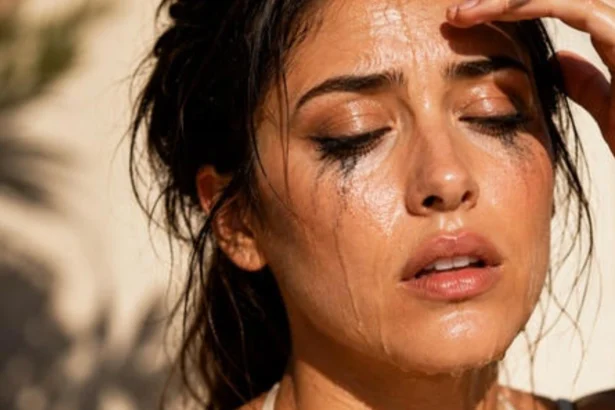 Hunterfly 2026 06 28 215247 Woman applying makeup designed to stay fresh in humid weather