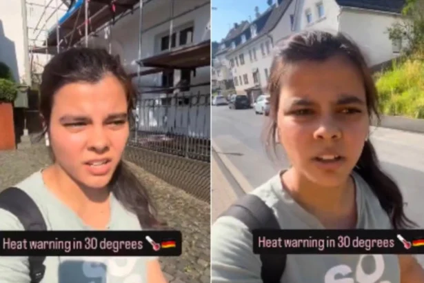Indian woman experiencing heatwave in Germany comparing it to Uttar Pradesh summers