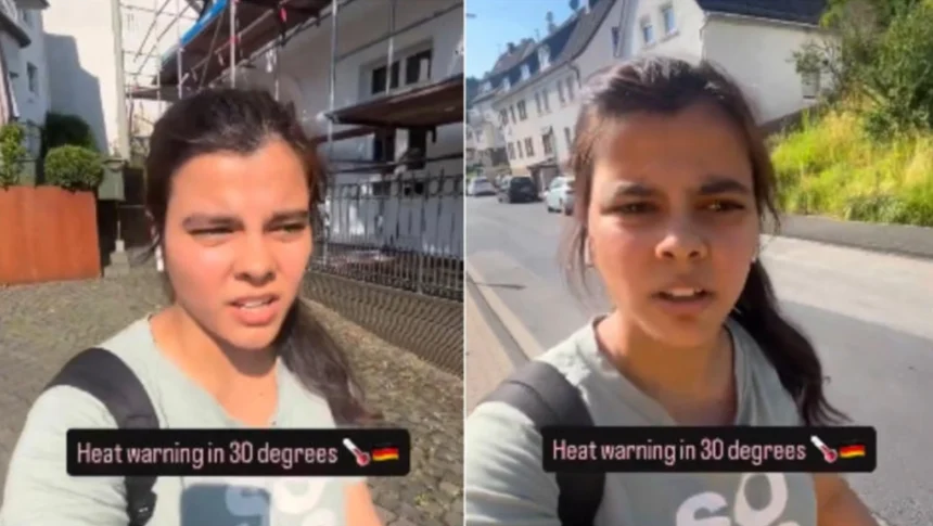 Hunterfly 2026 06 29 184422 Indian woman experiencing heatwave in Germany comparing it to Uttar Pradesh summers