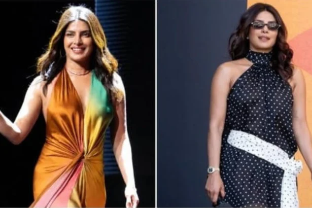Priyanka Chopra wearing colourful satin and polka-dot designer gowns at Cannes Lions 2026