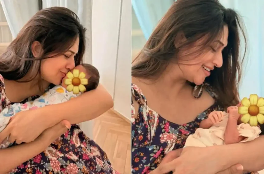 Divyanka Tripathi holding her twin baby boys in first Instagram photos